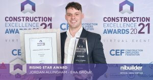 Rising Star Award 300x158 - Award Win: Construction Person of the Year - Less than 10 Years